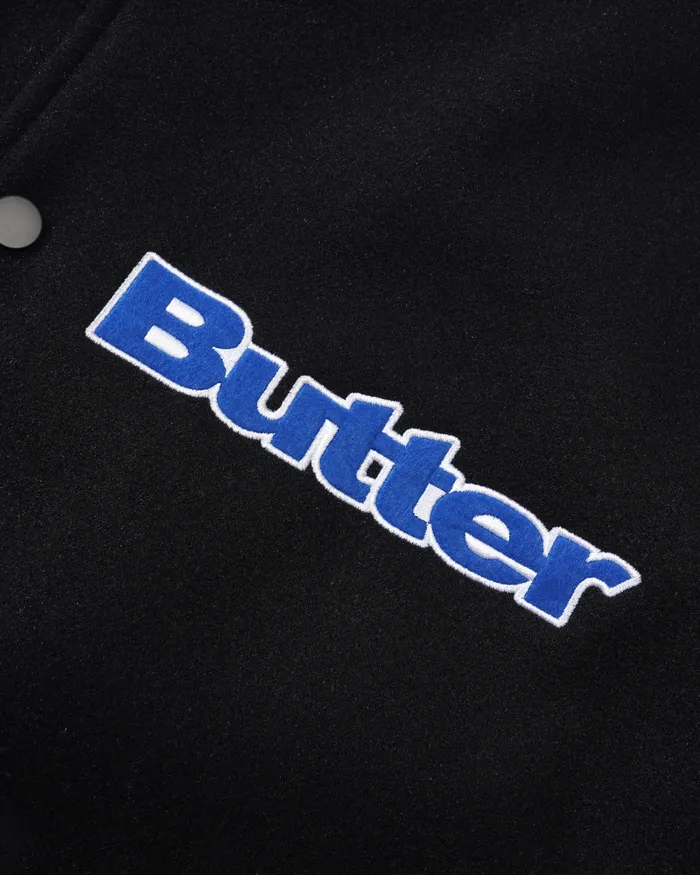 Jackets Men Butter Goods Blue Note Varsity Jacket Navy Cream Jackets Men Butter Goods Blue Note Varsity Jacket Navy Cream