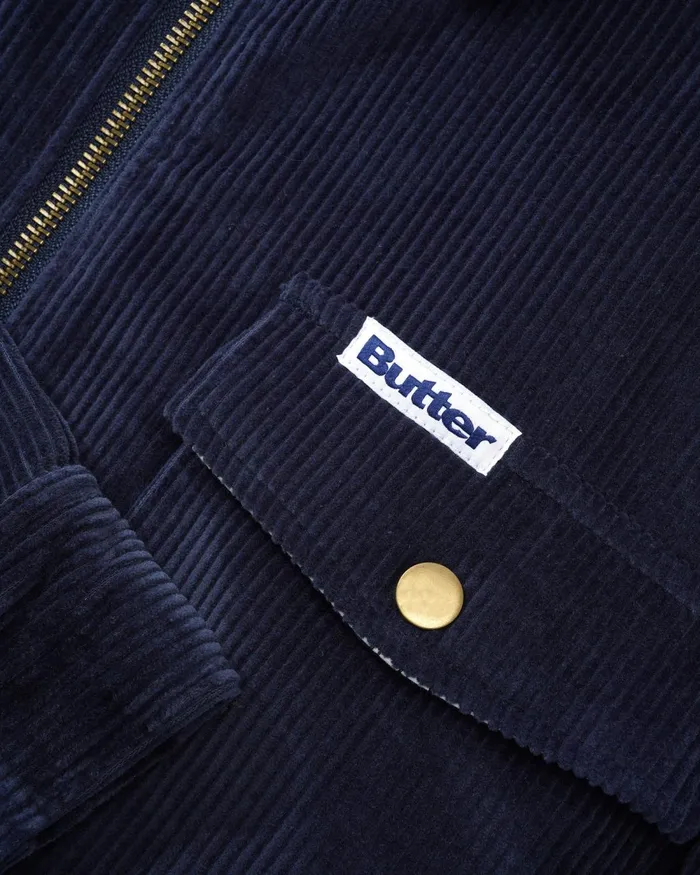 Jackets Men Butter Goods Corduroy Club Jacket Navy Jackets Men Butter Goods Corduroy Club Jacket Navy