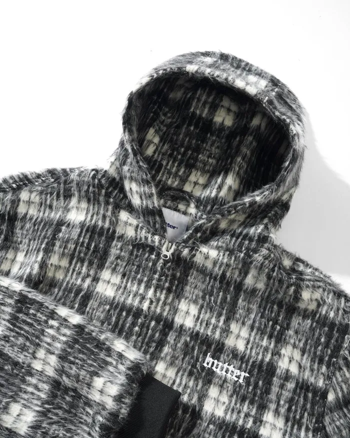 Jackets Men Butter Goods Heavy Plaid Work Jacket Black White Jackets Men Butter Goods Heavy Plaid Work Jacket Black White