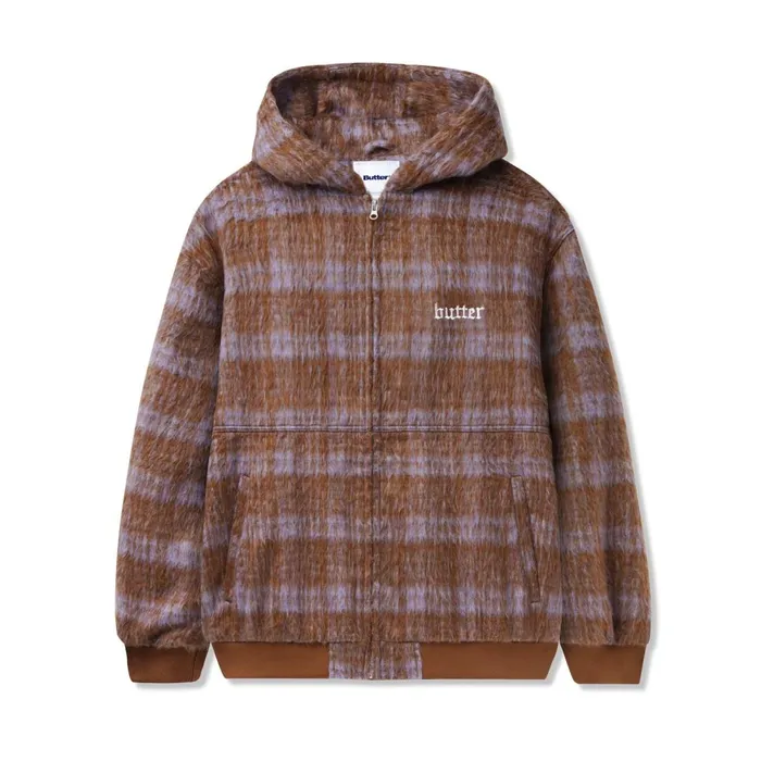 Jackets Men Butter Goods Heavy Plaid Work Jacket Brick Dusk