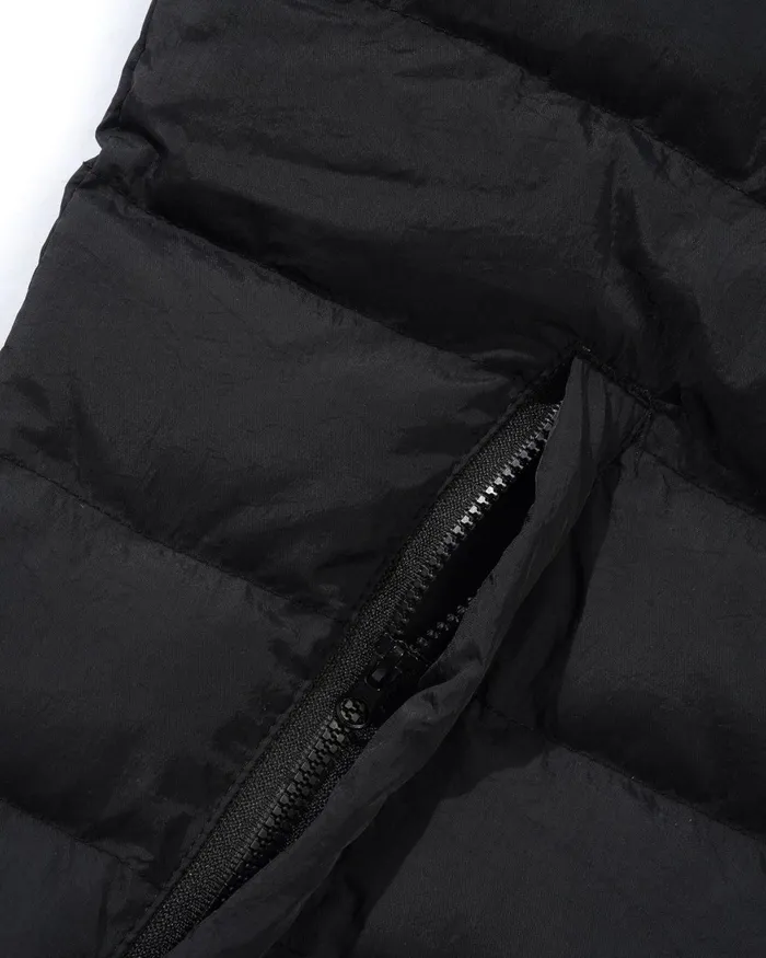 Jackets Men Butter Goods Hooded Puffer Jacket Black Jackets Men Butter Goods Hooded Puffer Jacket Black