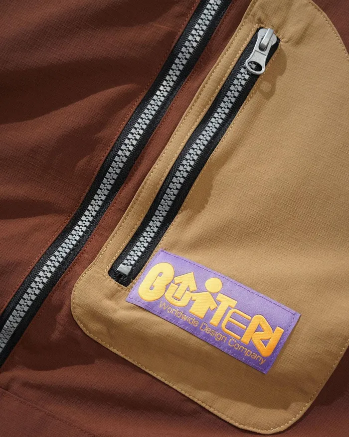 Jackets Men Butter Goods Ripstop Jacket Brown Jackets Men Butter Goods Ripstop Jacket Brown