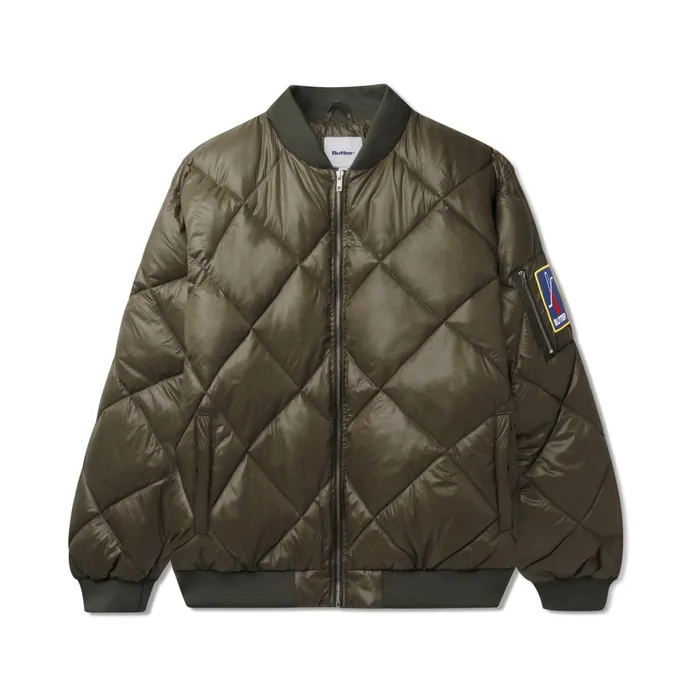 Jackets Men Butter Goods Temperature Bomber Jacket Army