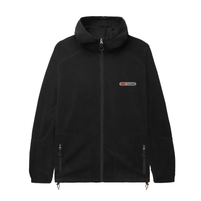 Jackets Men Butter Goods Trail Polar Fleece Jacket Black