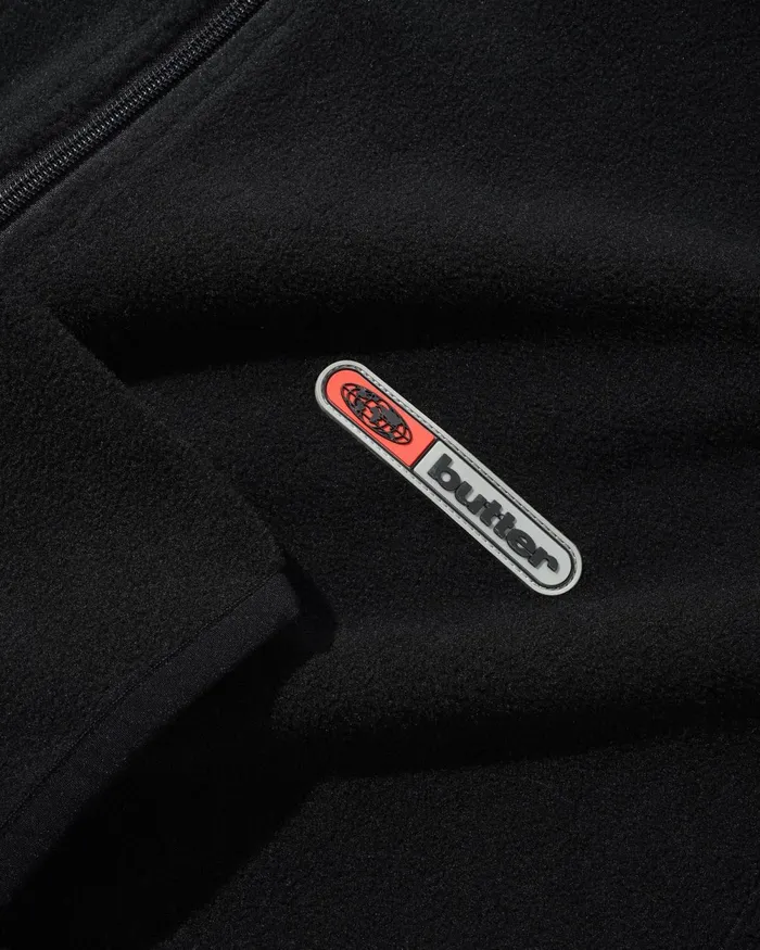 Jackets Men Butter Goods Trail Polar Fleece Jacket Black Jackets Men Butter Goods Trail Polar Fleece Jacket Black