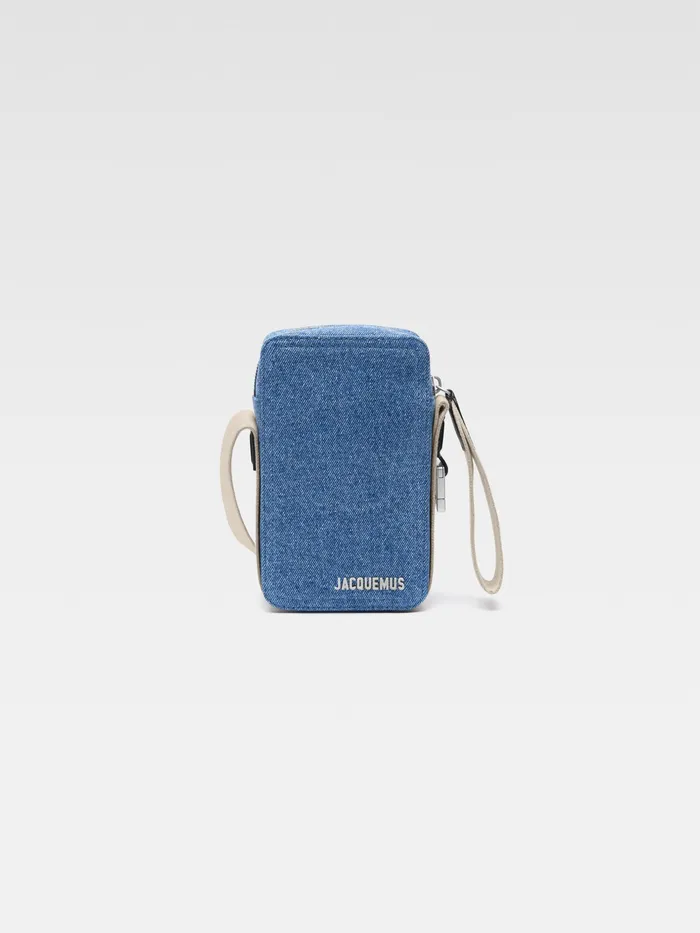 JACQUEMUS Bags Denim CrossBody Bag Blue 8211 Men