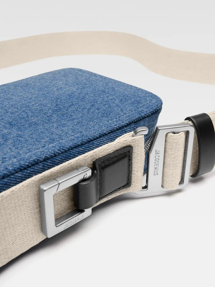 JACQUEMUS Bags Denim CrossBody Bag Blue 8211 Men