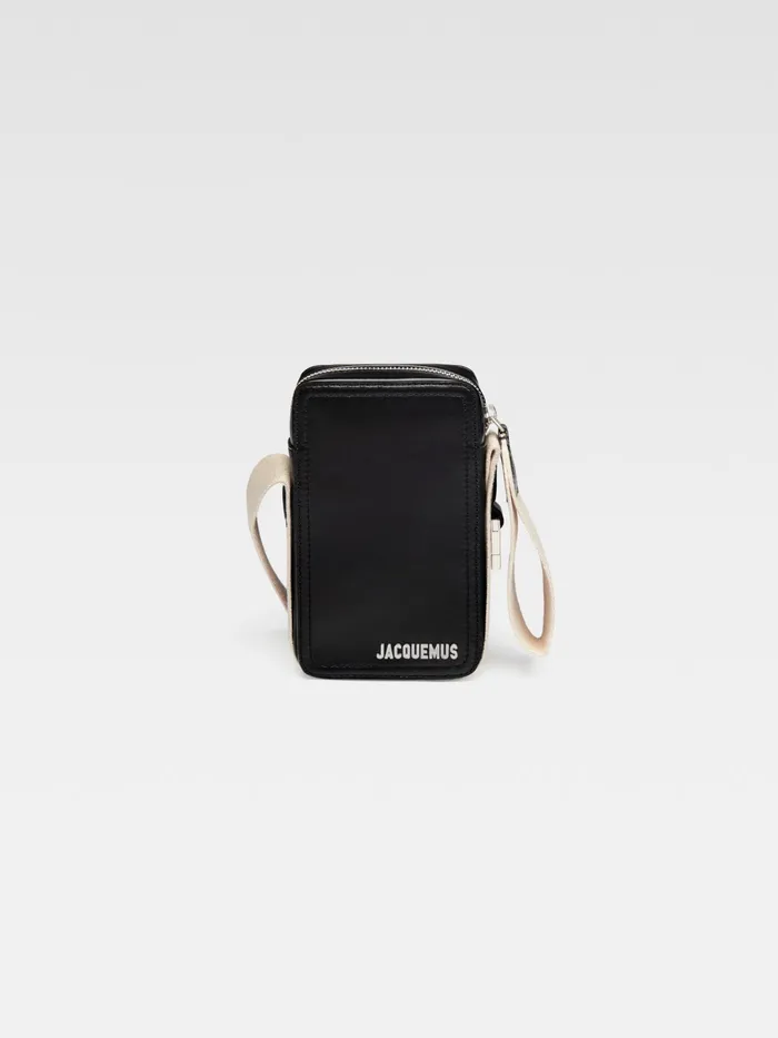 JACQUEMUS Bags Grosgrain CrossBody Bag Black 8211 Men