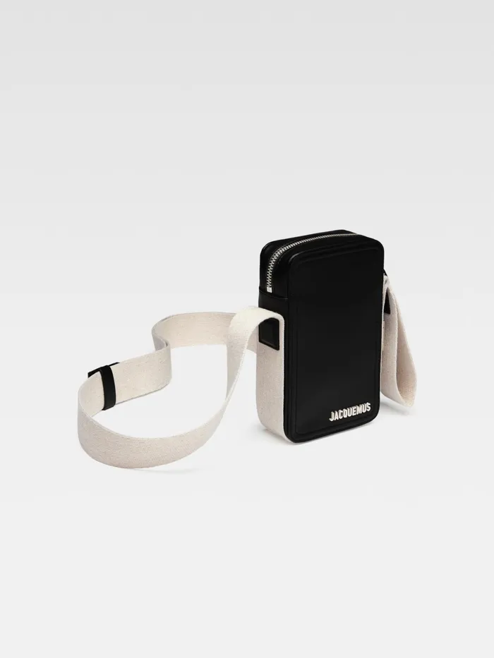 JACQUEMUS Bags Grosgrain CrossBody Bag Black 8211 Men
