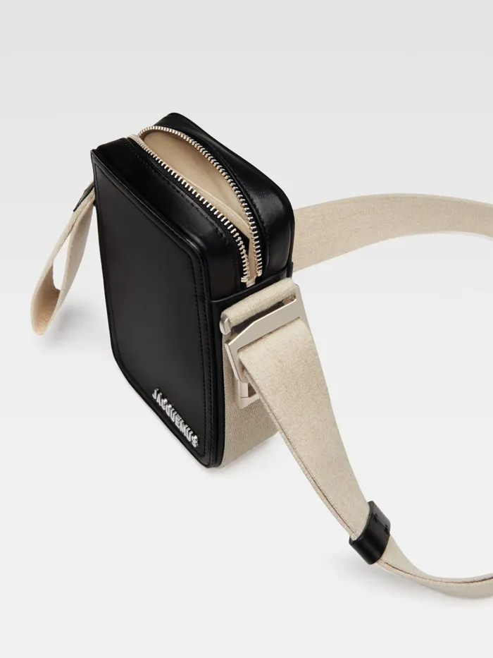 JACQUEMUS Bags Grosgrain CrossBody Bag Black 8211 Men