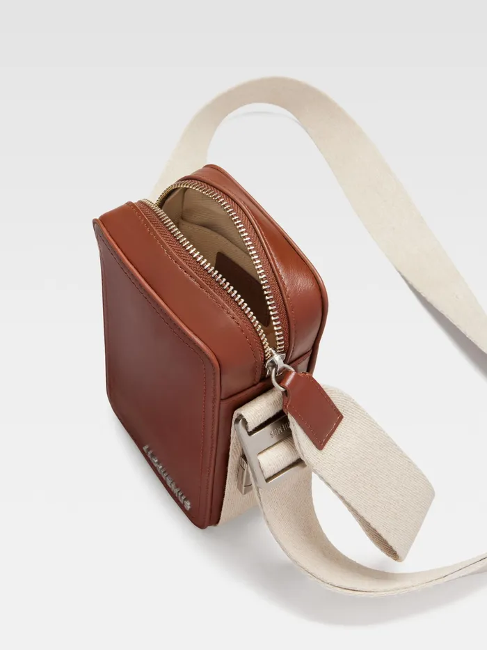 JACQUEMUS Bags Grosgrain CrossBody Bag Brown 8211 Men