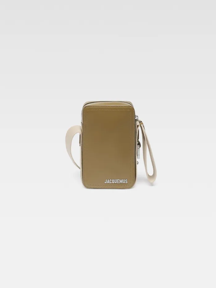 JACQUEMUS Bags Grosgrain CrossBody Bag Khaki 8211 Men