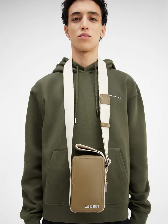JACQUEMUS Bags Grosgrain CrossBody Bag Khaki 8211 Men