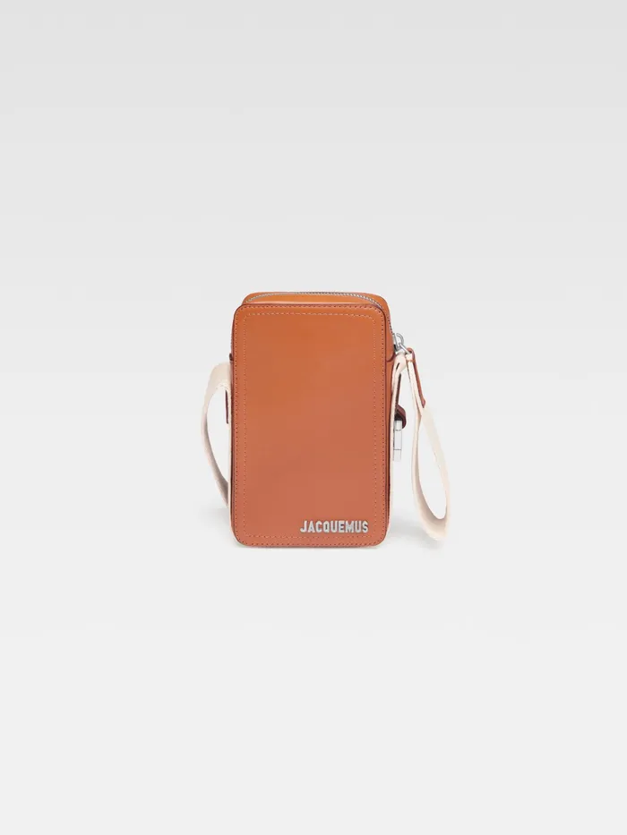 JACQUEMUS Bags Grosgrain CrossBody Bag Light Brown 8211 Men