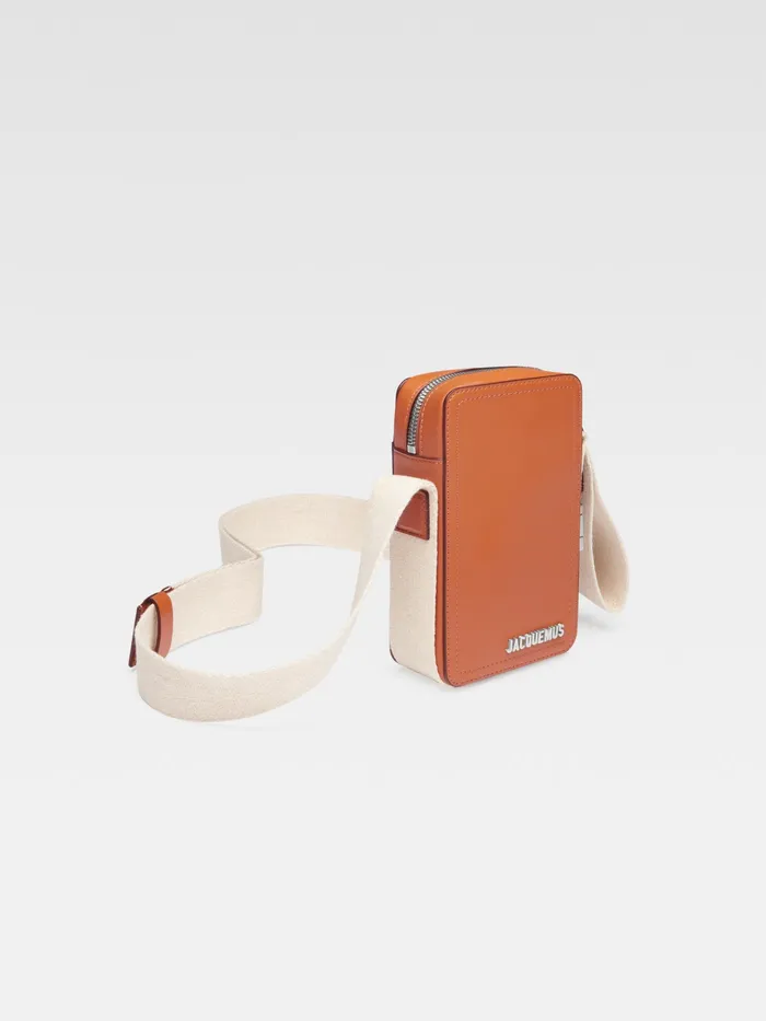 JACQUEMUS Bags Grosgrain CrossBody Bag Light Brown 8211 Men
