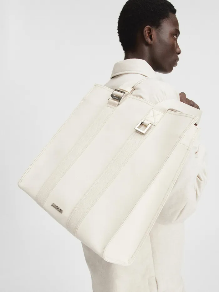 JACQUEMUS Bags Grosgrain Messenger Tote Offwhite 8211 Men