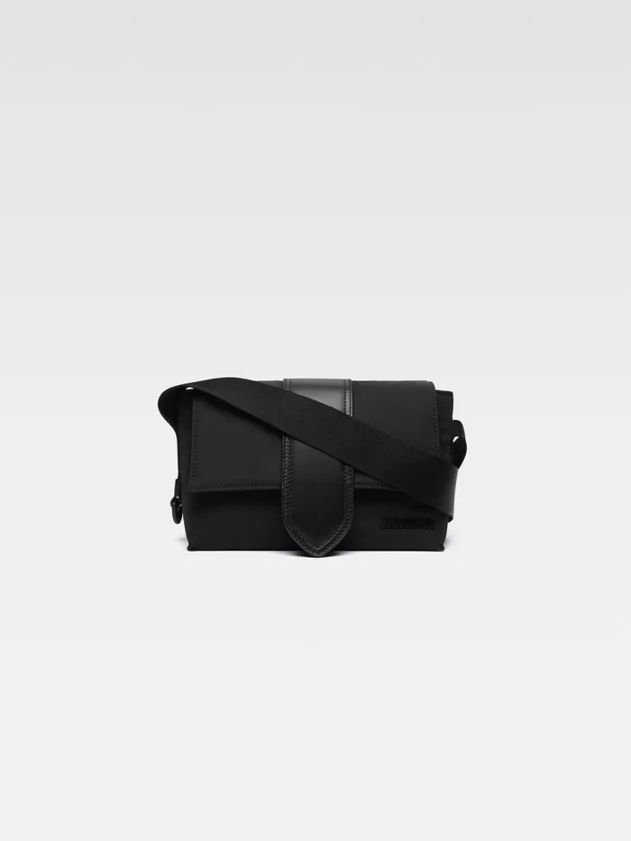 JACQUEMUS Bags Mini Nylon Messenger Bag Black 8211 Men