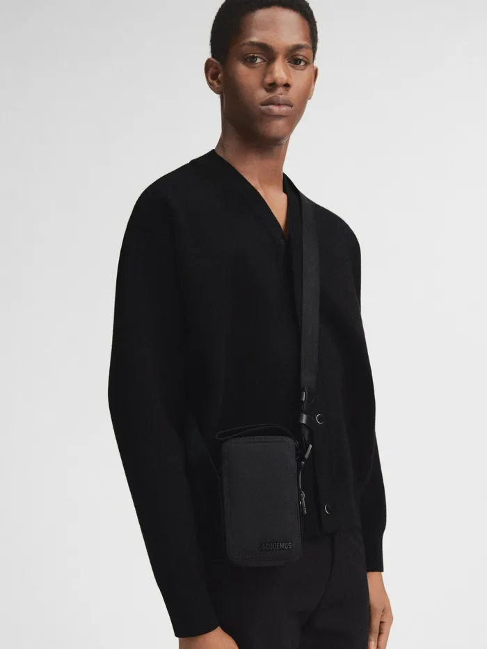JACQUEMUS Bags Nylon CrossBody Bag Black 8211 Men