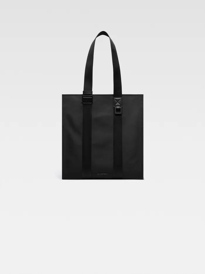 JACQUEMUS Bags Nylon Messenger Tote Black 8211 Men