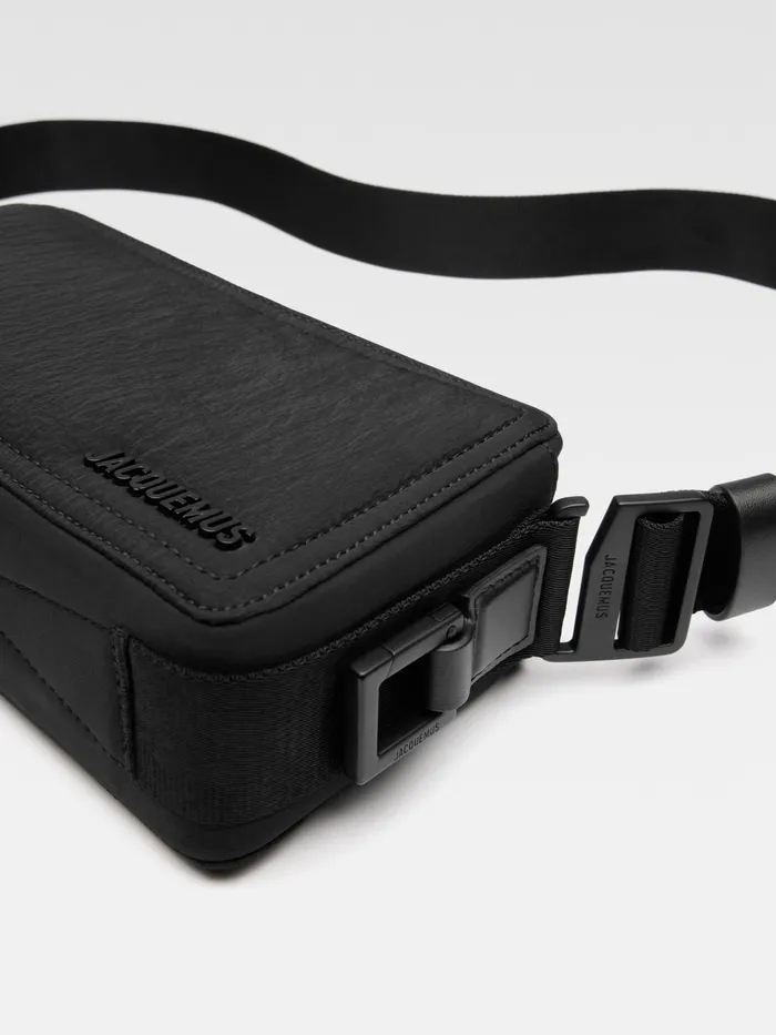 JACQUEMUS Bags Nylon Rectangle Bag Black 8211 Men