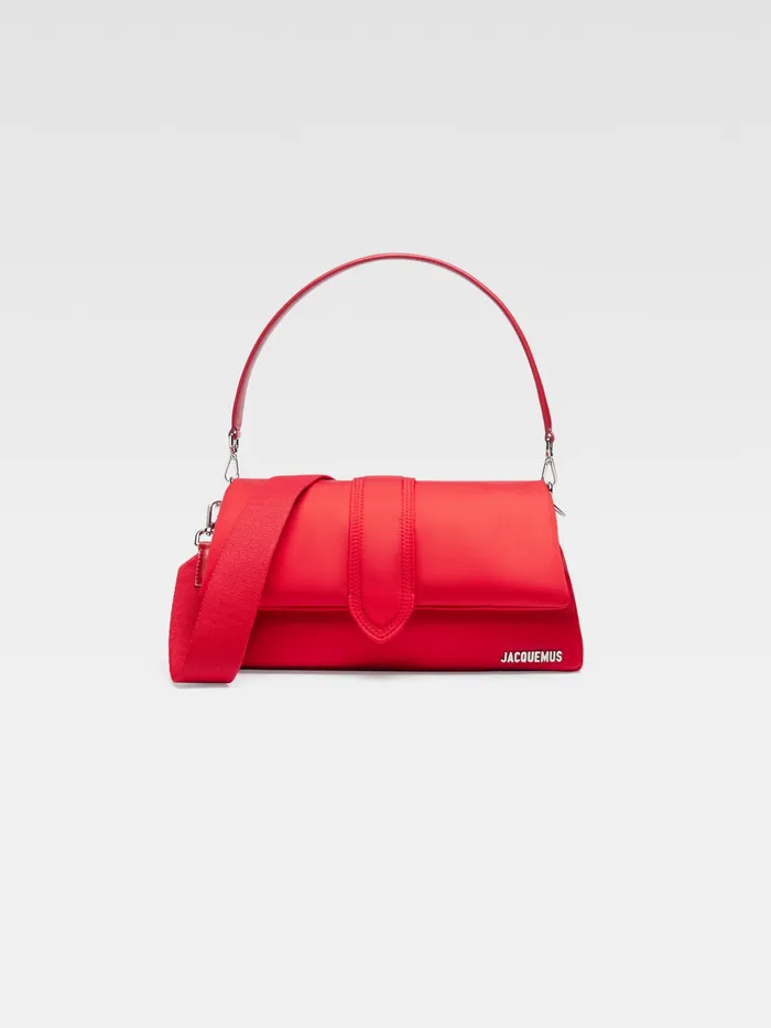 JACQUEMUS Bags Puffed Nylon Flap Bag Red 8211 Men