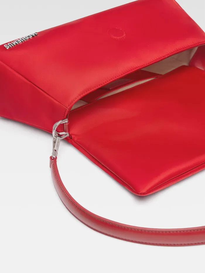 JACQUEMUS Bags Puffed Nylon Flap Bag Red 8211 Men