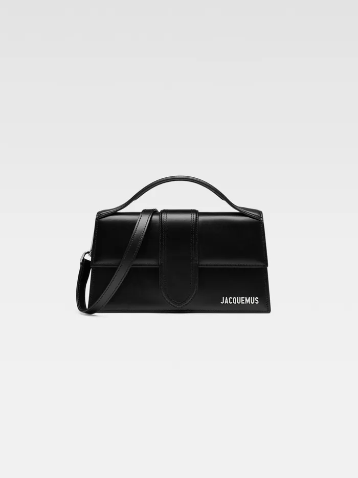 JACQUEMUS Bambinos Crossbody Flap Bag Blacksilver 8211 Women