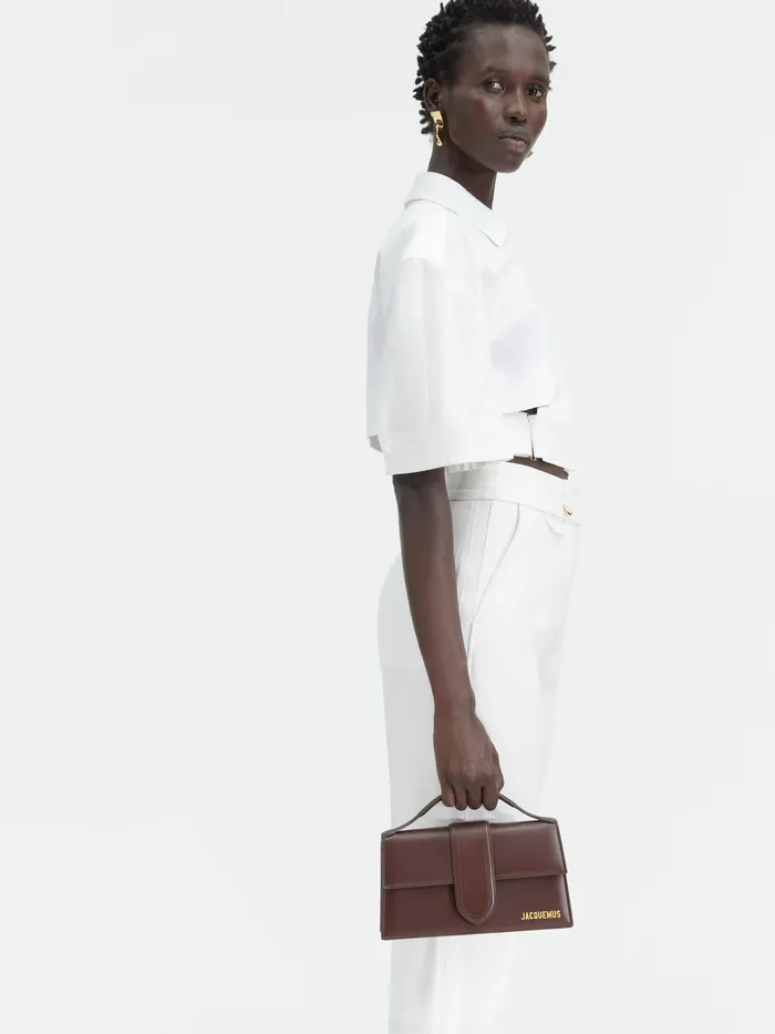 JACQUEMUS Bambinos Crossbody Flap Bag Brown 8211 Women