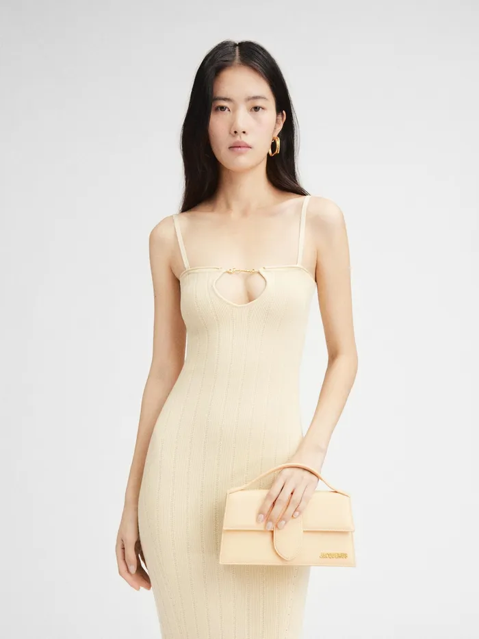 JACQUEMUS Bambinos Crossbody Flap Bag Ivory 8211 Women
