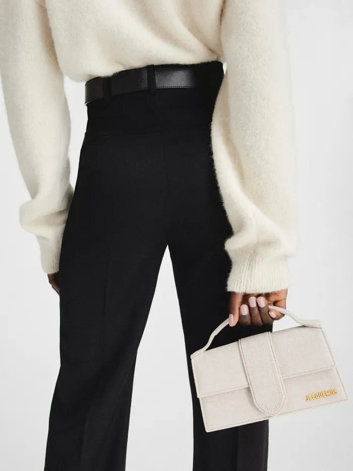 JACQUEMUS Bambinos Crossbody Flap Bag Light Greige 8211 Women