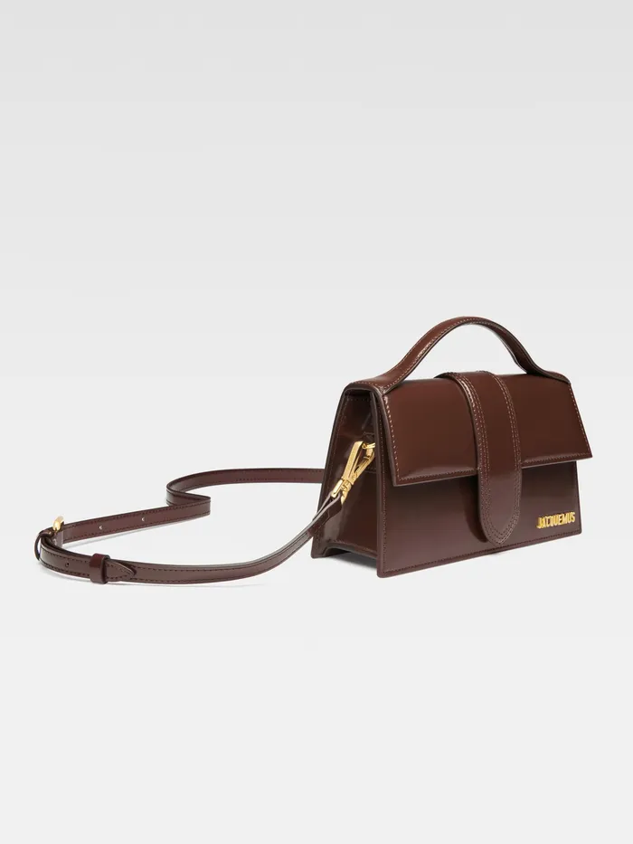 JACQUEMUS Bambinos Crossbody Flap Bag Midnight Brown 8211 Women