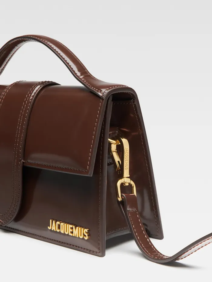JACQUEMUS Bambinos Crossbody Flap Bag Midnight Brown 8211 Women
