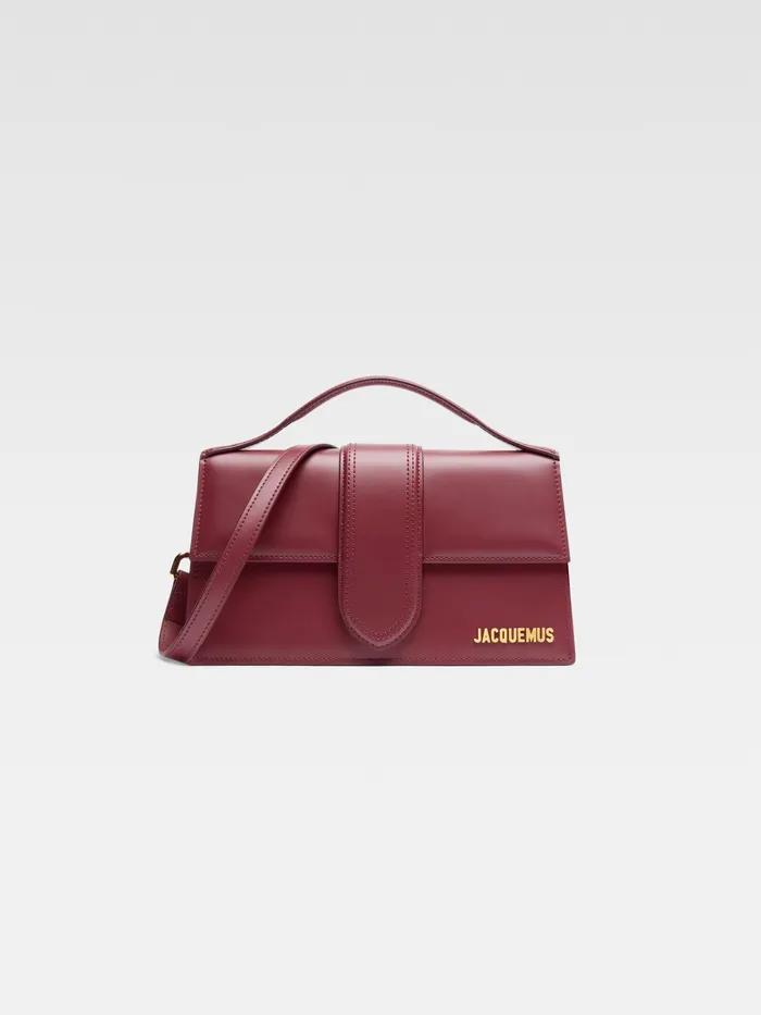 JACQUEMUS Bambinos Large Flap Bag Dark Burgundy 8211 Women