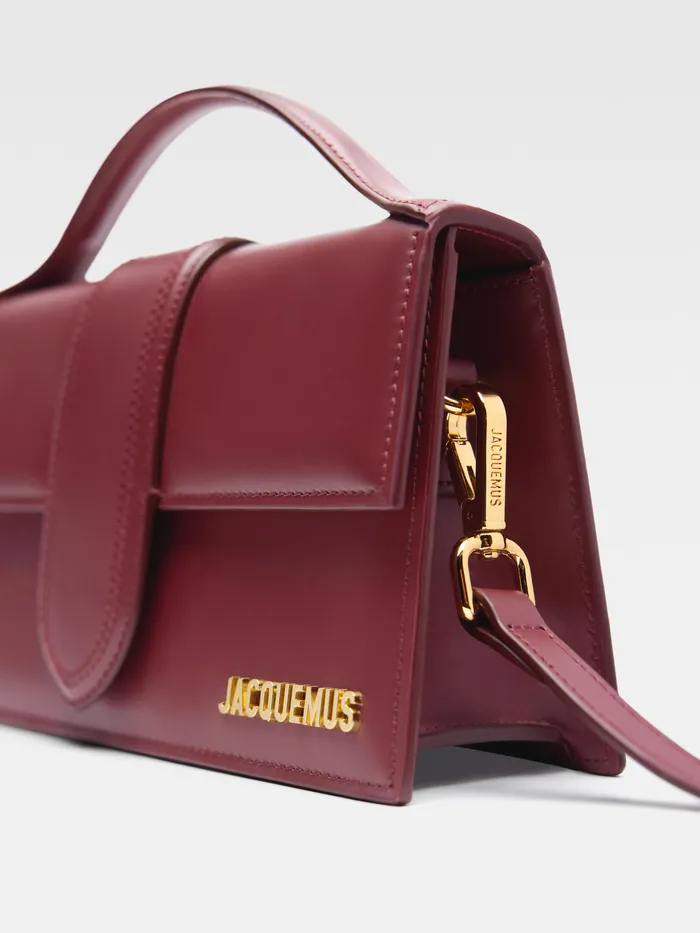 JACQUEMUS Bambinos Large Flap Bag Dark Burgundy 8211 Women