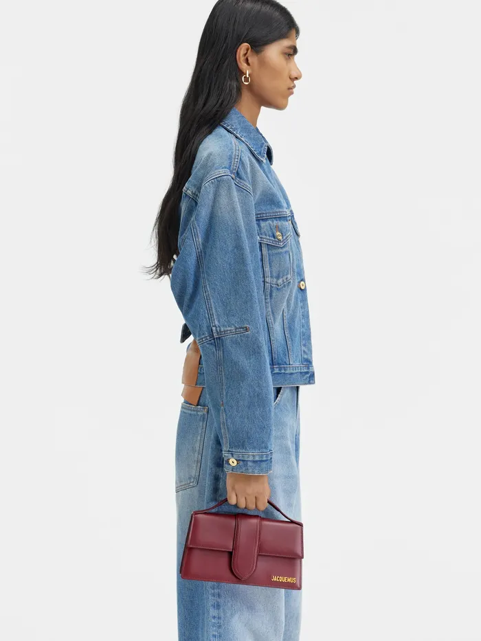 JACQUEMUS Bambinos Large Flap Bag Dark Burgundy 8211 Women