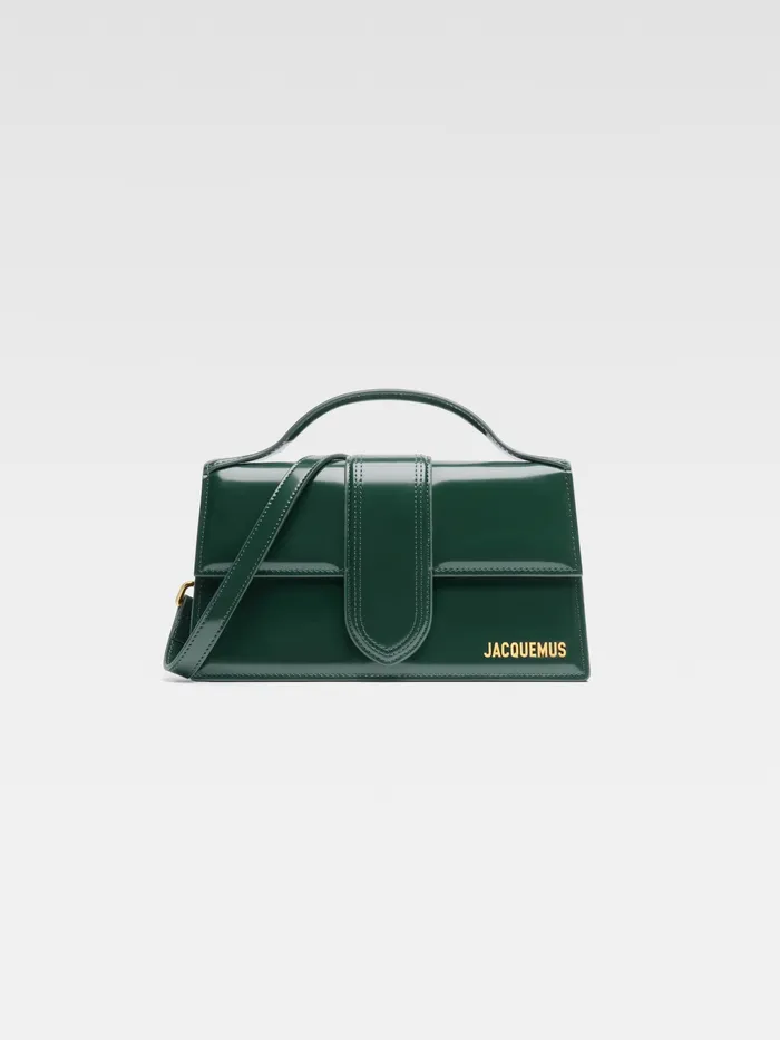 JACQUEMUS Bambinos Large Flap Bag Dark Green 8211 Women