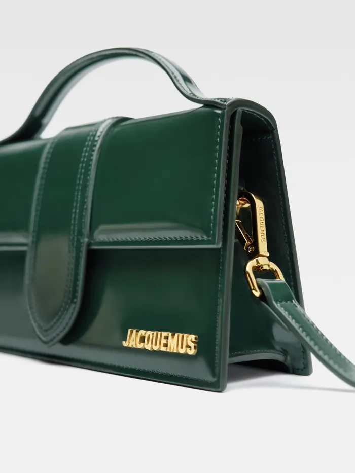 JACQUEMUS Bambinos Large Flap Bag Dark Green 8211 Women
