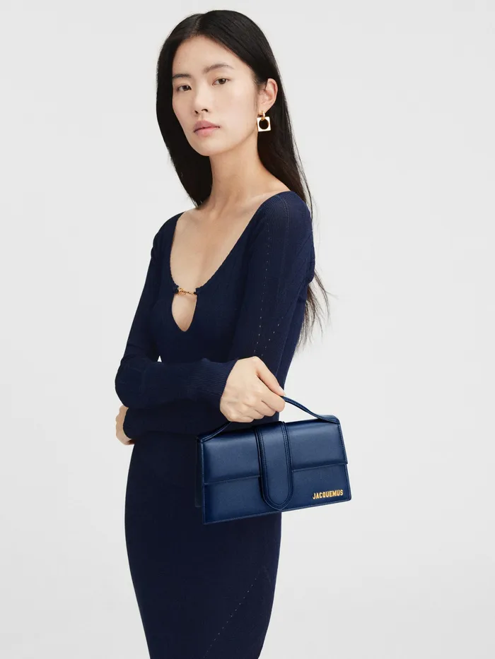 JACQUEMUS Bambinos Large Flap Bag Dark Navy 8211 Women