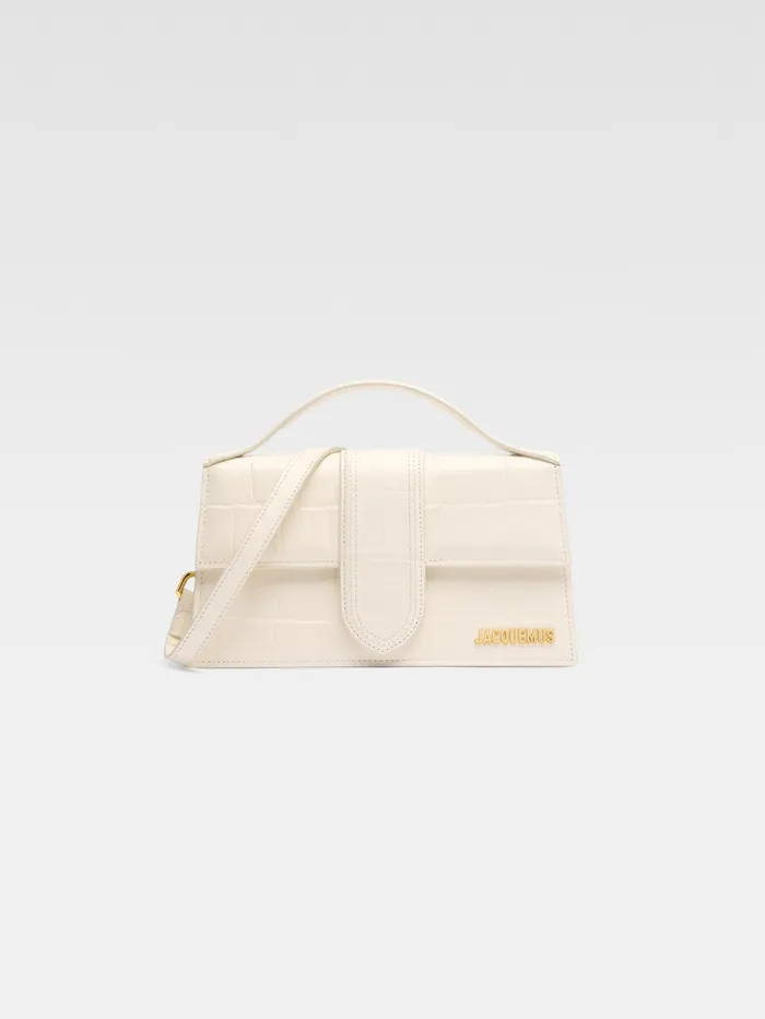 JACQUEMUS Bambinos Large Flap Bag Light Ivory 8211 Women