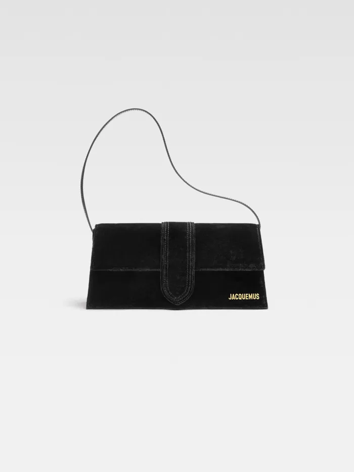 JACQUEMUS Bambinos Long Flap Bag Black 8211 Women