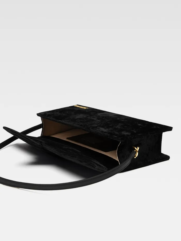 JACQUEMUS Bambinos Long Flap Bag Black 8211 Women