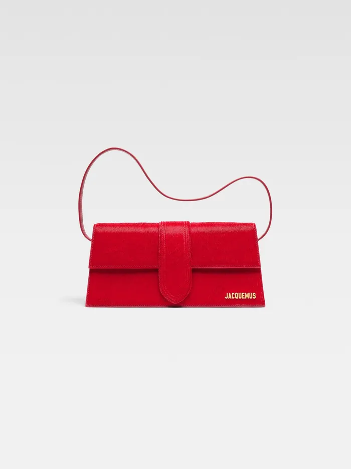 JACQUEMUS Bambinos Long Flap Bag Dark Red 8211 Women