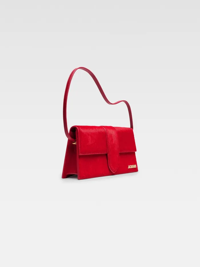 JACQUEMUS Bambinos Long Flap Bag Dark Red 8211 Women