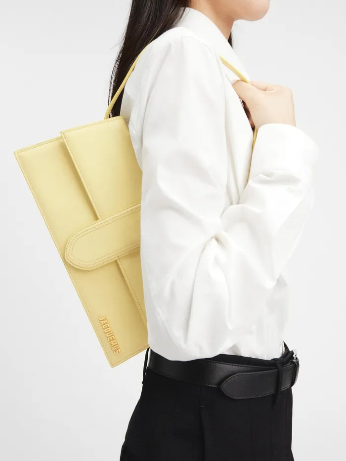 JACQUEMUS Bambinos Long Flap Bag Pale Yellow 8211 Women