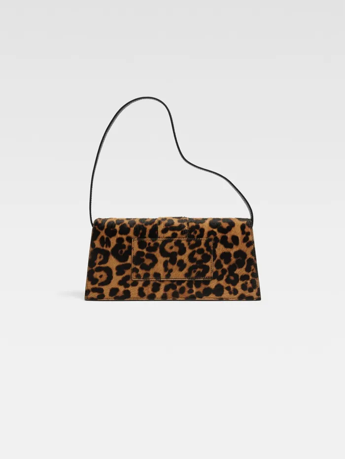 JACQUEMUS Bambinos Long Flap Bag Print Leopard Brown 8211 Women