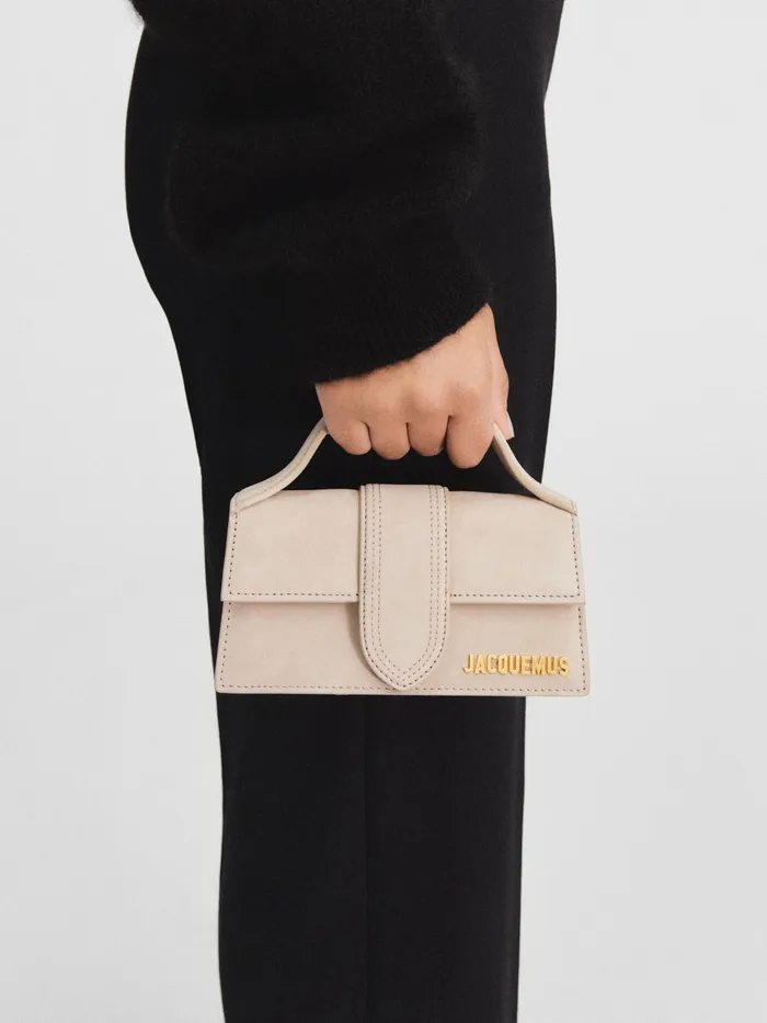 JACQUEMUS Bambinos Mini Flap Bag Dark Beige 8211 Women