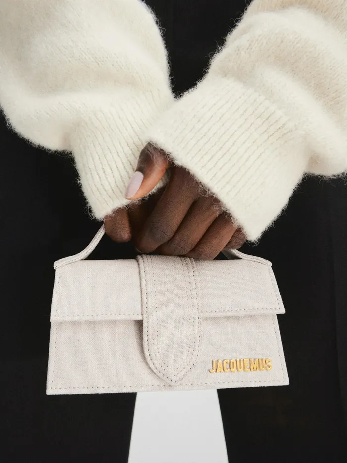 JACQUEMUS Bambinos Mini Flap Bag Light Greige 8211 Women