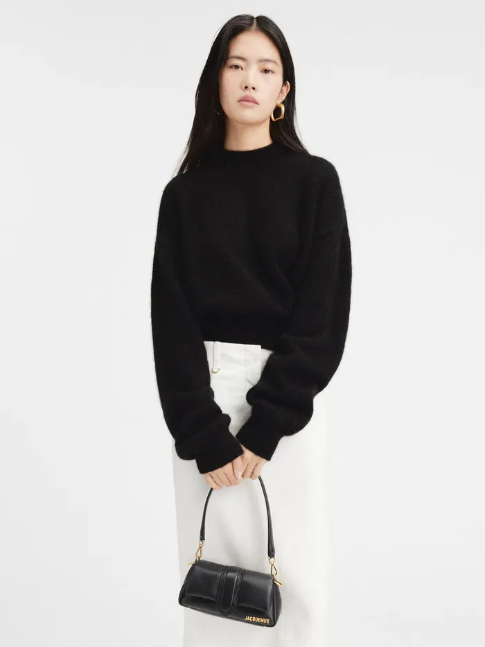 JACQUEMUS Bambinos Mini Puffed Flap Bag Black 8211 Women