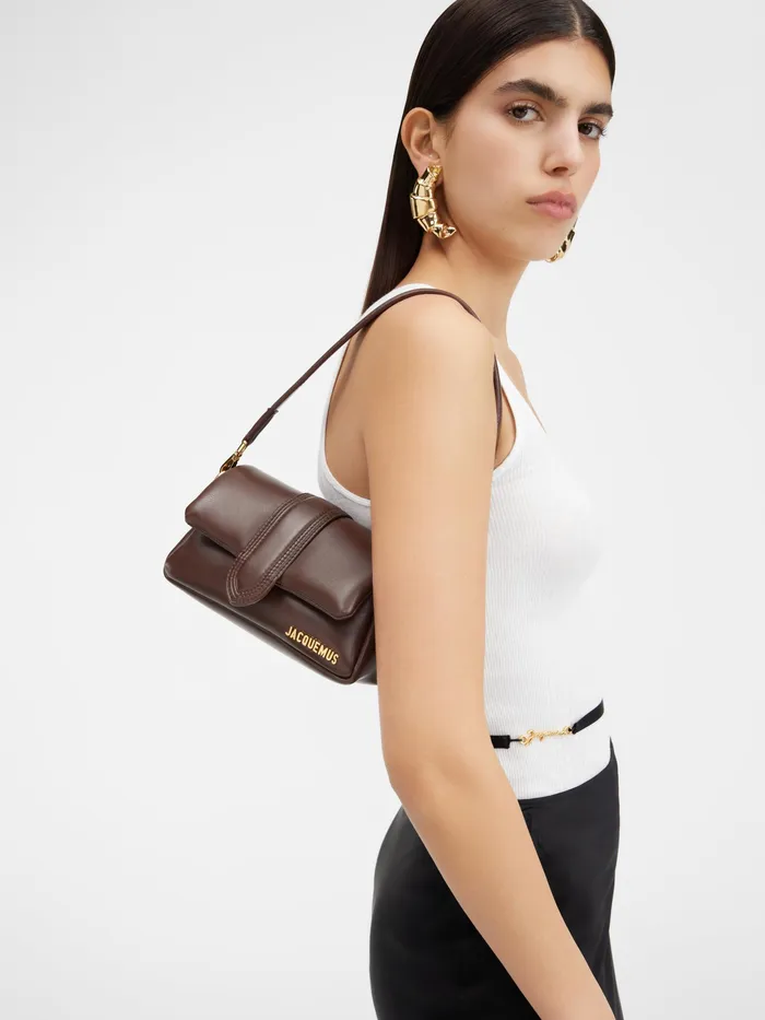 JACQUEMUS Bambinos Mini Puffed Flap Bag Medium Brown 8211 Women