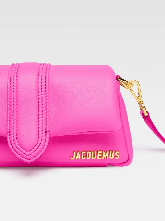 JACQUEMUS Bambinos Mini Puffed Flap Bag Neon Pink 8211 Women